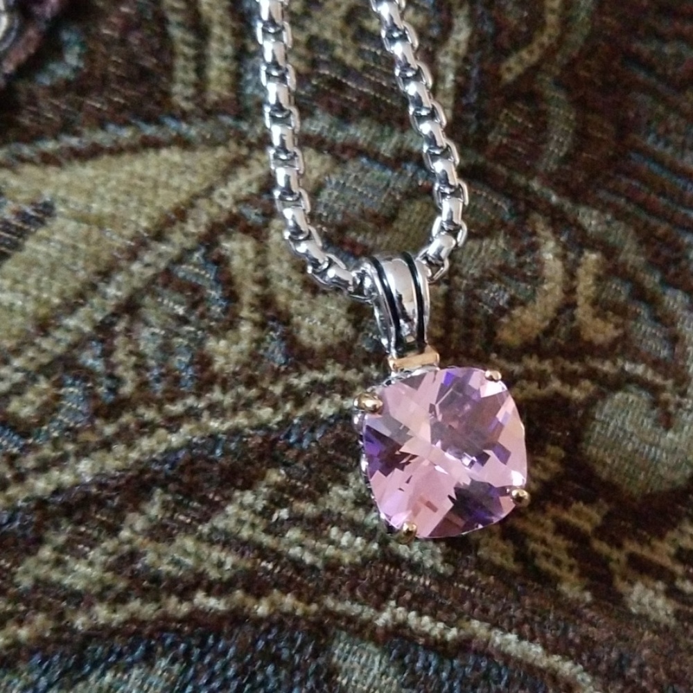 Pink Sapphire Necklace